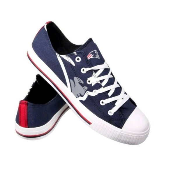 Foco Other - NFL New England Patriots Team Logo Low-Top Canvas Sneakers Shoes Men's 9